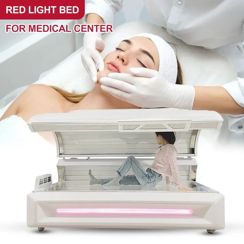 Benefici portatili 129mw/Cm2 luce rossa terapia Led fisioterapia letto 633nm 940nm luce rossa terapia letto con infrarossi
