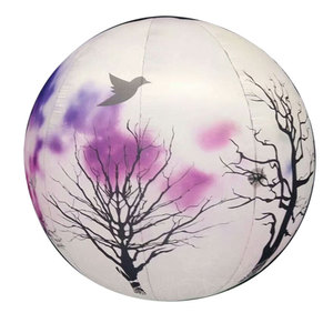 Inflatable PVC bóng 10-12ft không thấm nước cho lễ hội trung tâm mua sắm các hoạt động ngoài trời Luminous lift-off mặt trăng hành tinh mô hình không khí - Product Image 5