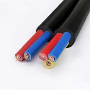 Cable de alimentación de instrucciones de varios núcleos RVV 2 3 4 5 núcleos 0,5 0,75 1 1,5 2,5 4 Cable revestido de 6mm Cable impermeable para mejoras del hogar
