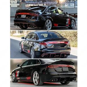 Nieuwe Grote V-Vormige Koolstofvezelbumper Voor <span class=keywords><strong>Audi</strong></span> A4 B8 (2008-2012)-Glanzend Zwart Zelfklevend 1 Jaar Garantie Parkassistensor - Product Image 6