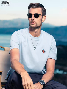 ZZH YF315 erkek gevşek kısa kollu T-shirt serin ve nefes yaz üst seçimdir