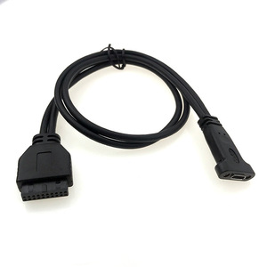 USB <strong>Type</strong> <strong>C</strong> Back Panel Expansion Bracket 20pin Motherboard <strong>Header</strong> to USB 3.1 Converter Adapter Cable - Product Image 6