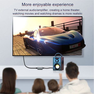 1080P dijital Analog dönüştürücü Analog Spdif Lotus ses adaptörü ile 3.5mm dekoder dönüştürücü - Product Image 3