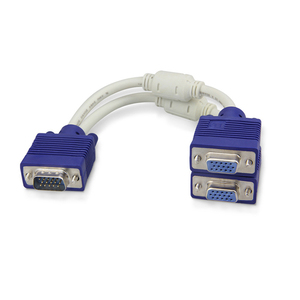 VGA3 + 6 Dividido en dos computadoras Pantalla LED Datos de video multifuncionales 1cm 2 Madre VGA Cable de pantalla dividida - Product Image 4