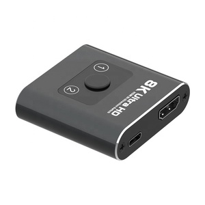 8K <strong>HDMI</strong> Bi-Direction Switch 2 <strong>Input</strong> 1 Output and 1 <strong>Input</strong> 2 Output Compatible <strong>for</strong> Firestick, Xbox PS4 Roku HDTV and More