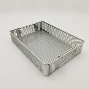 Tùy Chỉnh Bạc Thép Không Gỉ Độ Chính Xác Cao Sử Dụng Hàng Ngày Lưu Trữ Giỏ Nắp Thiết Kế Linh Hoạt Phong Cách Hiện Đại Tùy Chỉnh Kích Thước Chấp Nhận - Product Image 2