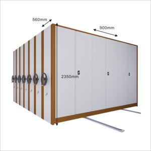 Di chuyển kệ thép nộp hồ sơ Thư Viện văn phòng Tủ lưu trữ di động kệ lưu trữ phòng di động tập tin compactor - Product Image 2