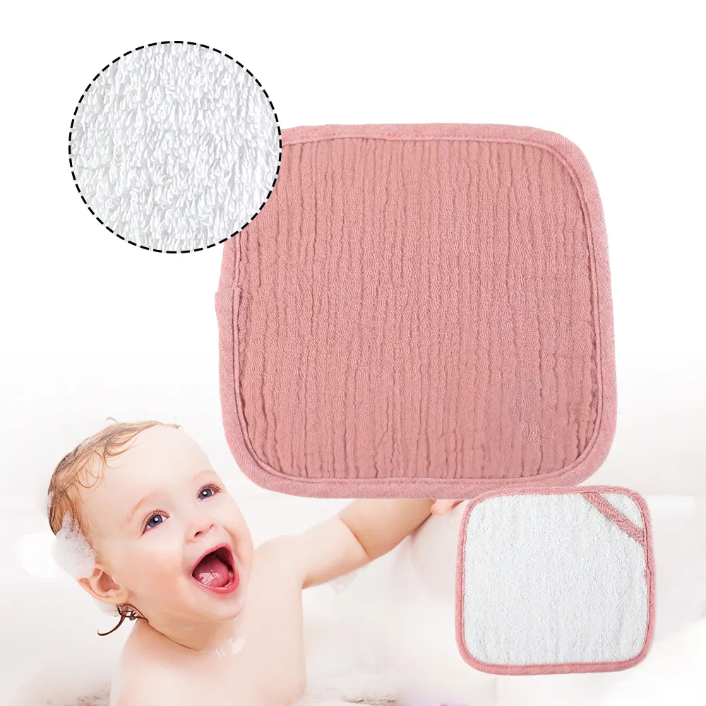 Großhandel Super Absorbent Baby Gesicht Handtuch Bio-Baumwolle Strick Terry Baby Waschlappen