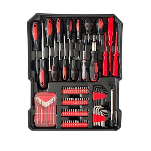 带拉式行李箱和铝盒的工具包4层硬件组合工具 - Product Image 3