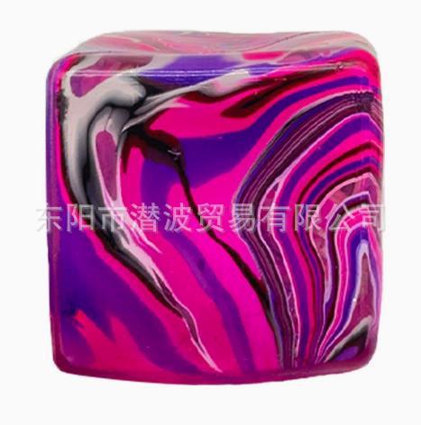 Rhyolite ice cube squeeze toy-pink-opp bag