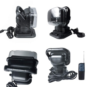 ไฟ LED สปอตไลท์50W 12V 24V,ไฟ LED ค้นหา360องศา LED หมุนได้มีรีโมทควบคุมไฟทำงานพร้อมฐานแม่เหล็กสำหรับรถ SUV เรือ