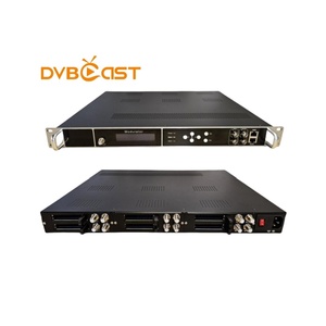 Sintonizador de hasta 12 canales a modulador Rf Asi Equipo de transmisión de TV digital Dvbc Dtmb Isdb a modulador Rf