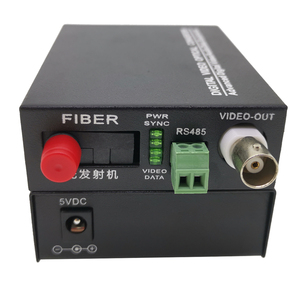 Convertidor de fibra óptica de vídeo Digital HD AVI TVI AHD Coaxial con datos Interfaz RS485 FC de 1 canal Salida de entrada BNC de vídeo de 20KM