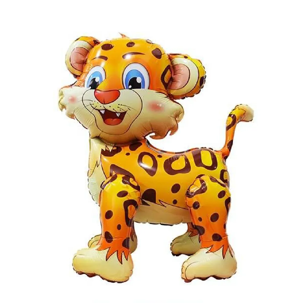 Factory Globos Walking Animal Shape Print Tiger Foil Balloons For Children Kids Toys Birthday Party Christmas Decoration