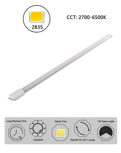 100-240V <span class=keywords><strong>8W</strong></span> <span class=keywords><strong>2G11</strong></span>ベース<span class=keywords><strong>LED</strong></span>ランプ-Philip HF CFLシステムに対応 (CE/RoHS認定)