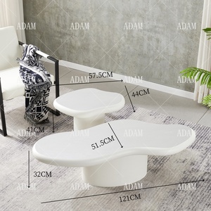 Cloud Coffee <strong>Table</strong> Irregular Shape <strong>Nesting</strong> <strong>Table</strong> for Modern Concrete <strong>End</strong> <strong>Table</strong> for Living Room - Product Image 2