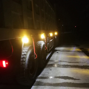 卡车发光二极管侧标记警告信号灯拖车后指示灯24V 9发光二极管侧间隙反射器 - Product Image 4
