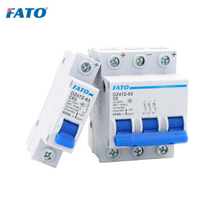 FATO MCB DC Mini disyuntor 1P <span class=keywords><strong>2P</strong></span> 3P 4P 125-750V precios Din Rail DZ47Z para protección de paneles solares - Product Image 3