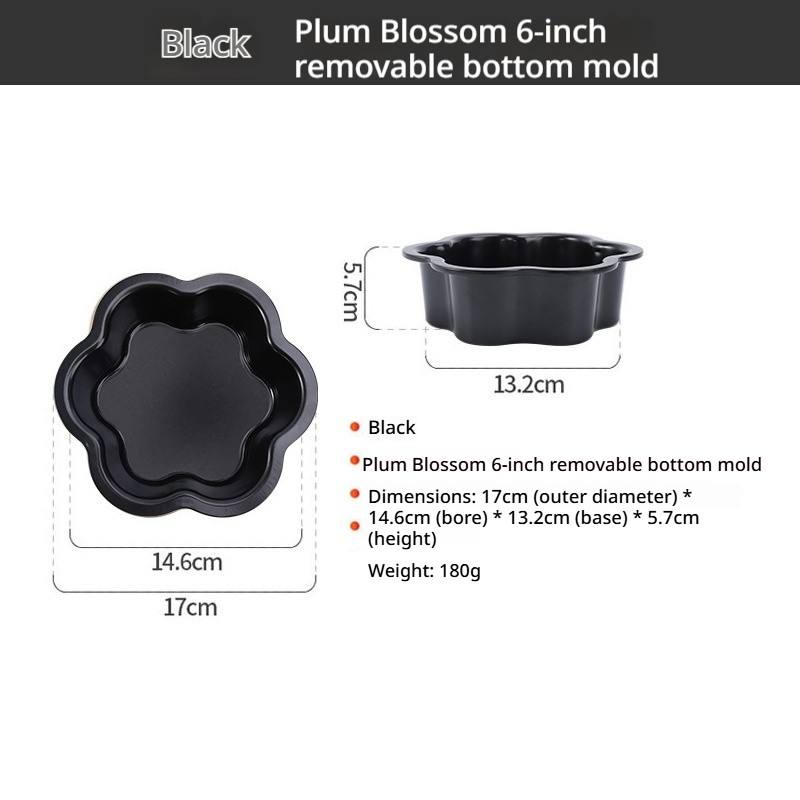 Noir (prune) - Moule à fond vivant de 6 pouces