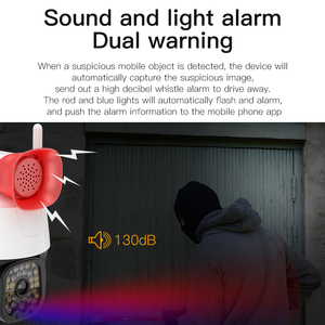 AI人体检测双向音频安全摄像头系统4G PTZ户外摄像头 - Product Image 5