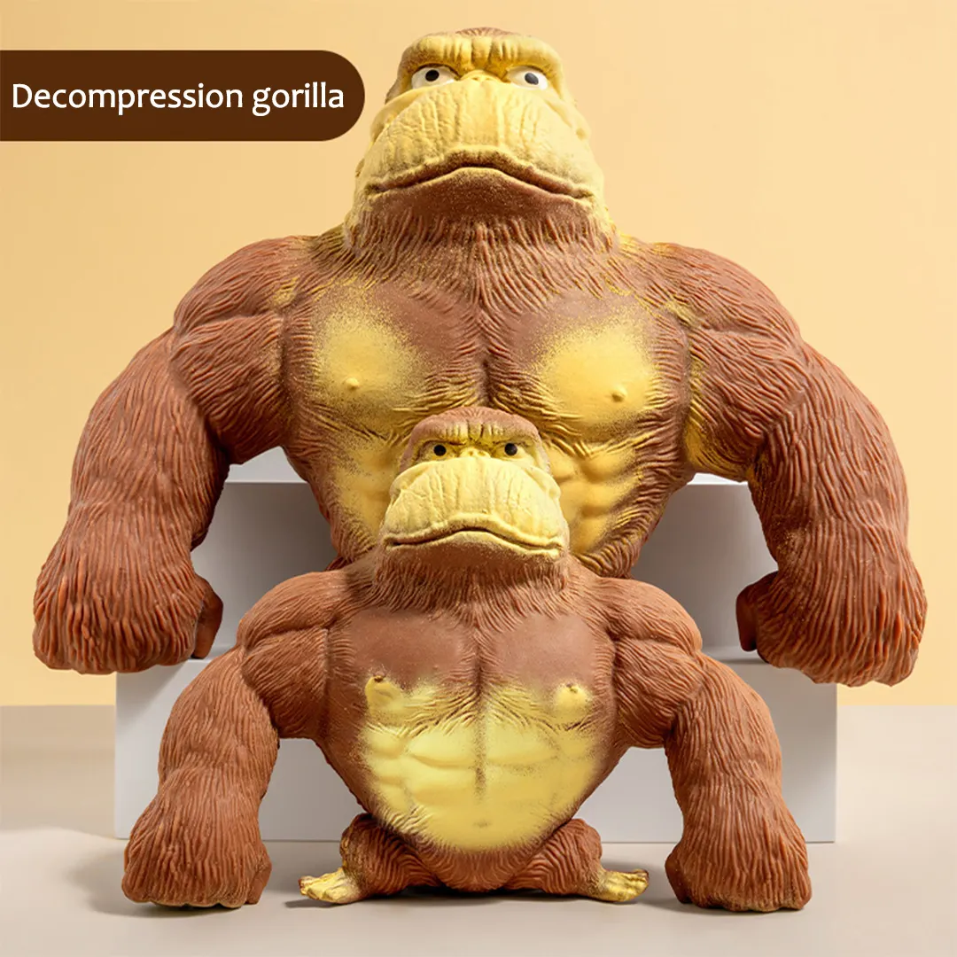 Stress relief toy extrusion gorilla Mr. Wang Monkey Toy Kids Stretch Easy to buy Large Squishy Decompression toy wholesale
