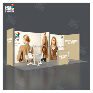 高品质定制便携式铝模块化<span class=keywords><strong>10x20</strong></span> 20x20贸易展设备展示灯箱快速设置展台