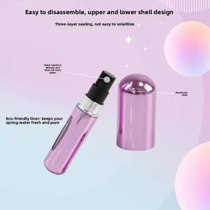 زجاجة عطر ملونة عالية الجودة مملوءة من الأسفل برأس دائري من أكسيد الألومنيوم زجاجة عطر صغيرة محمولة بخاخ موزع عطر - Product Image 4