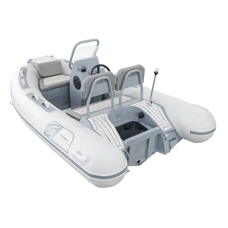Barcos de pesca infláveis em PVC Hipalon RIB 300 de alumínio semi-rígido de 10 pés com novo design