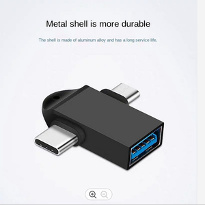 类型C到USB 3.0适配器-2 in 1 OTG USB到微型USB适配器，带挂绳转换器，适用于Galaxy S20 Pixel 4 - Product Image 4