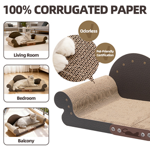 Xu hướng sản phẩm <span class=keywords><strong>2025</strong></span> New arrivals cho vật nuôi bán buôn sang trọng mèo gãi sofa lớn sóng mèo scratcher giường - Product Image 3