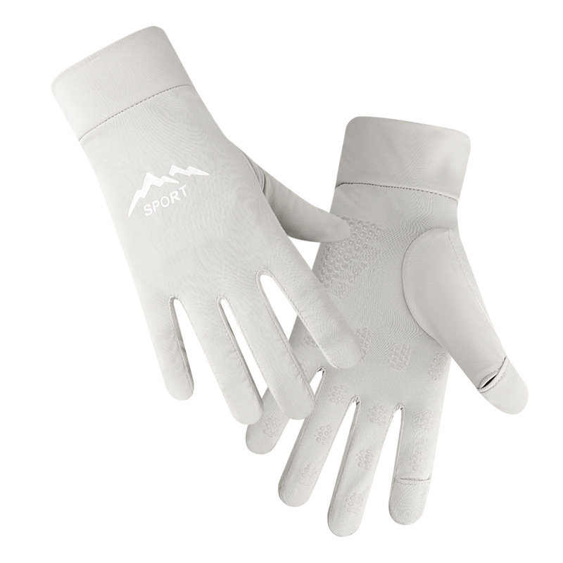 Finition gel antidérapante pour hommes - 2 doigts (gris clair)