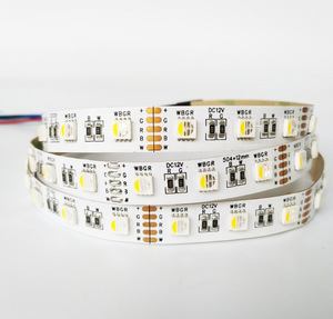 IP20 <strong>Smd</strong> <strong>5050</strong> 4in1 60LED/<strong>m</strong> RGBWW RGBW Voice Control Copper Led Light Strip Heat Resistant and Non-Waterproof - Product Image 1
