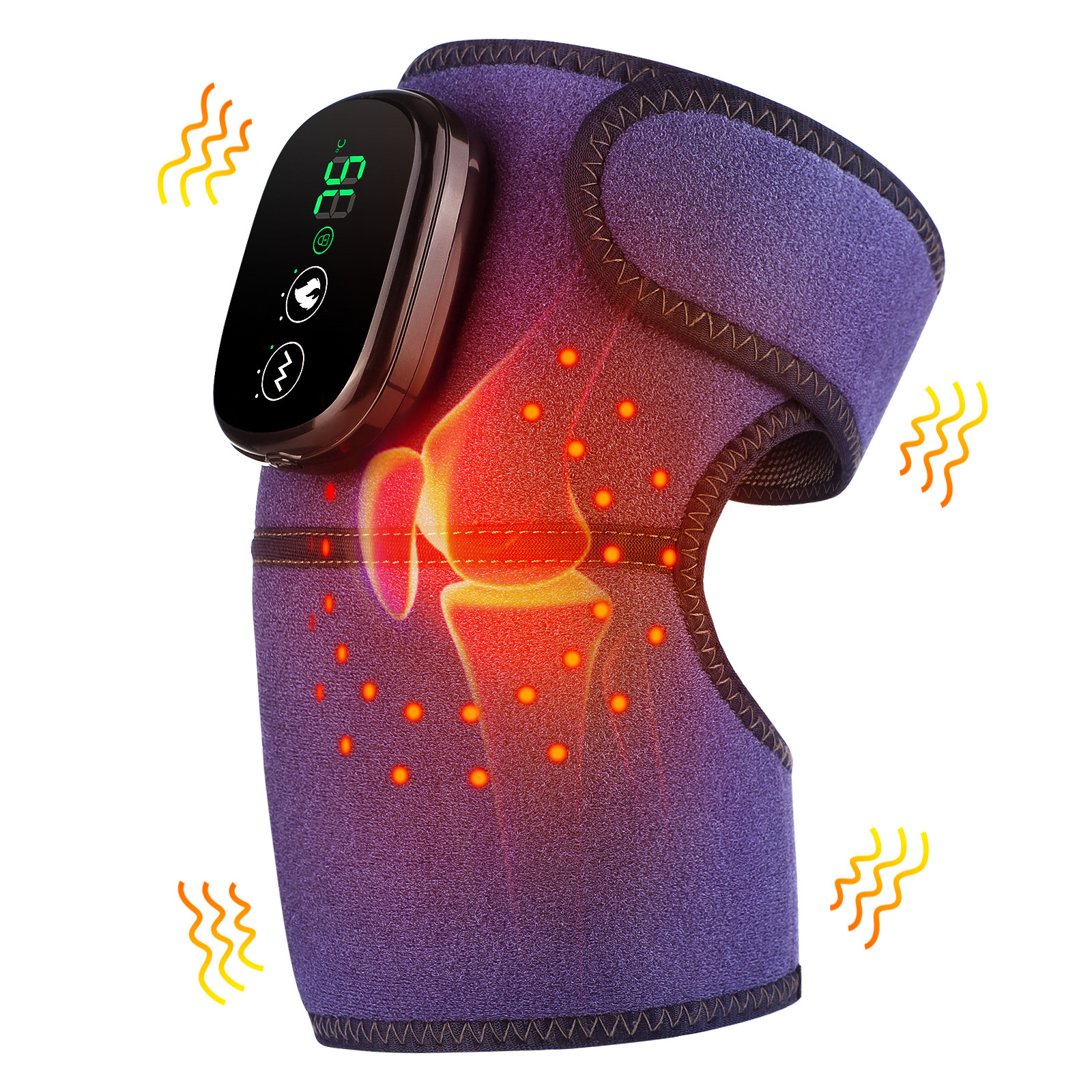 Red light heating massage knee hlx102243 - black