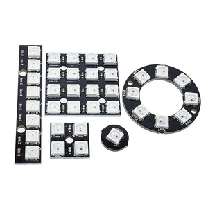 Modulo pannello lampada LED 1/3/4/7/8/12/16/24 Bit WS2812 5050 RGB