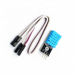 Venta caliente DHT11 Módulo de sensor de humedad de temperatura digital DHT11 con cable Dupont