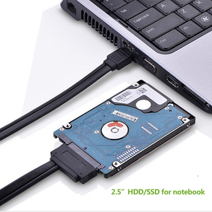 Lingable 0.5M Dual Power 12V 5V <strong>ESATA</strong> <strong>USB</strong> Cable ESATAp <strong>to</strong> SATA 7+15 22Pin Data Hard Disk Adapter Cord Line for 2.5&quot;SSD HDD - Product Image 5