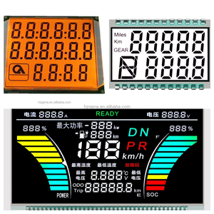 Kunden spezifisches TN61-digit 7-Segment-LCD-Display Industrielles Anzeige instrument mit schwarzem Hintergrund Weißer Text 7-Segment-LCD-Display - Product Image 3