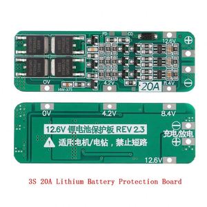 3S 20A 11.1V 12V 12.6V batteria al litio 18650 caricabatterie scheda di protezione BMS PCB 18650 modulo di ricarica delle celle della batteria agli ioni di litio - Product Image 2