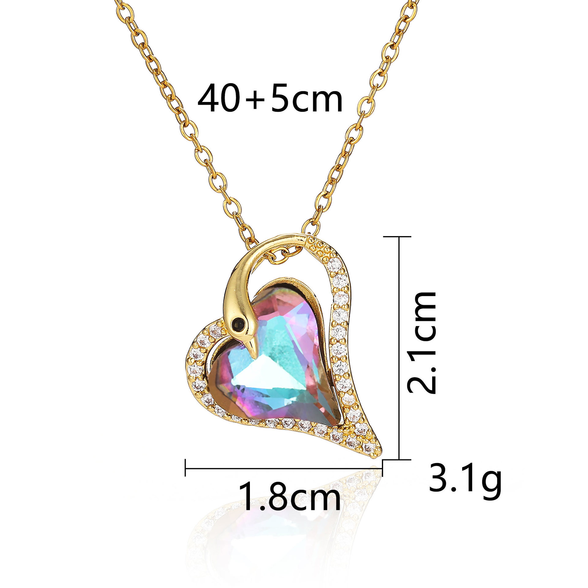 Swan heart purple light