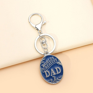 Metal emaye babalar günü Mens hediye kolye anahtarlık aksesuarları anahtarlık dünyalar büyük baba baba anahtarlık Eders için - Product Image 6