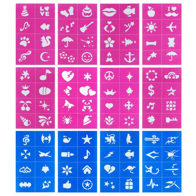 Pochoir autocollant 12 pièces (10*16)