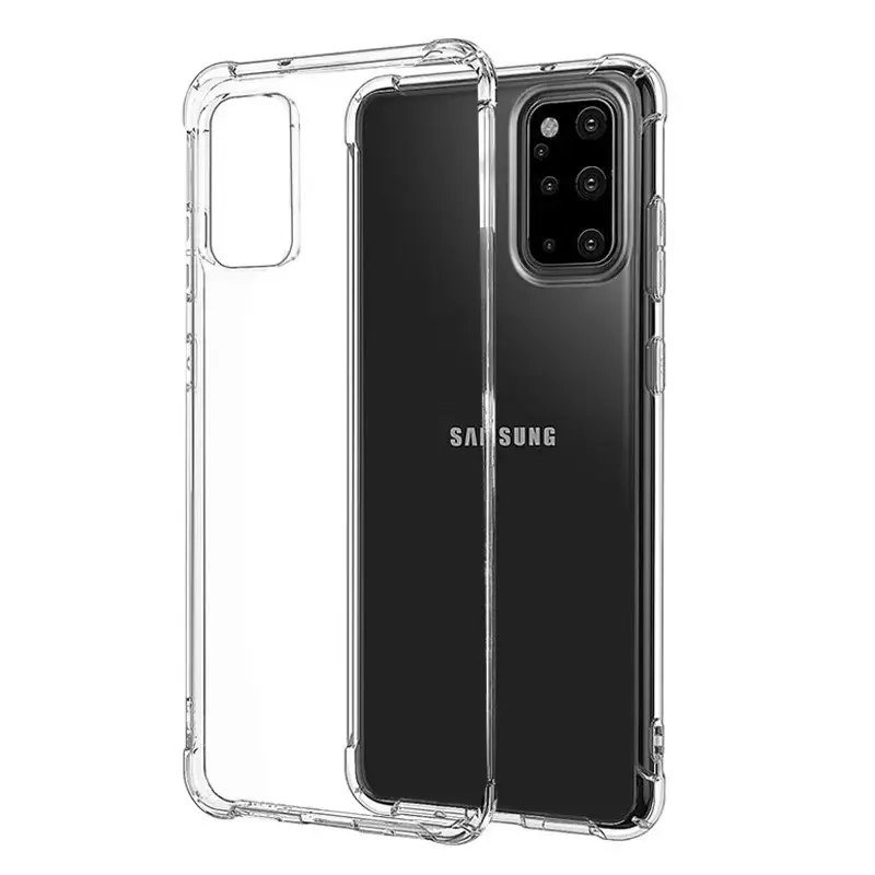 Ultra fino Clear Silicone Shockproof Transparente TPU Matte Soft Acessórios do telefone móvel para Samsung Galaxy S20 S21Ultra