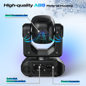 Moving Head Light 8 Gobos 8 Colors 9/11 Channel <strong>DMX</strong> 512 <strong>LED</strong> Stage Light with Remote <strong>Control</strong> - Product Image 5