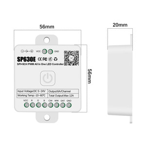 Светодиодный контроллер света SP630E PWM Одноцветный CCT RGB RGBW RGBCCT TTL WS2811 WS2812B WS2813 WS2814 WS2815 SK6812 LB1934 - Product Image 6