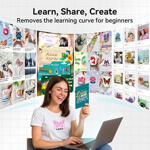 Máy cắt Vinyl likcut S501, máy cắt Vinyl màu hồng tự làm thông minh để dán, nhãn, làm thẻ, album ảnh - Product Image 6