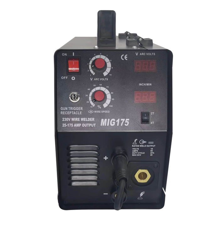 LOTOS Pulse Mig Welder Gasless Welding Machine 175 Amp Mig Mag Aluminum Machine Welding Mig