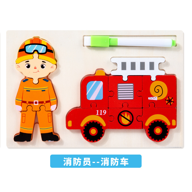 Puzzle camion de pompier