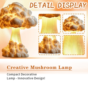 Mushroom <strong>Cloud</strong> Table Lamp Creative LED Desk Atmosphere Light Resin Night Light for Home Decor Atomic Bomb <strong>Blast</strong> Explosion Night - Product Image 4