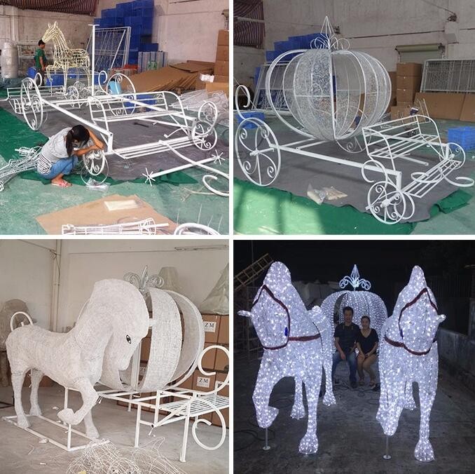 Motif Light For Holiday Horse Carriages For Sale Suitable For Christmas, Wedding, Party, Park