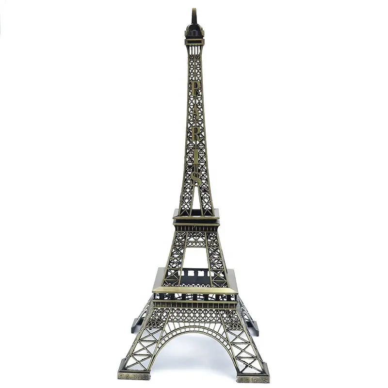 유럽 스타일 크리 에이 티브 실내 홈 오피스 공예 타워 에펠 장식 금속 공예 모델 데스크탑 장식